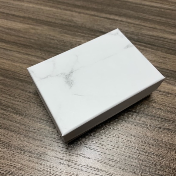 Other - Jewelry Box Gift Cardboard Marble White Box 20 pc